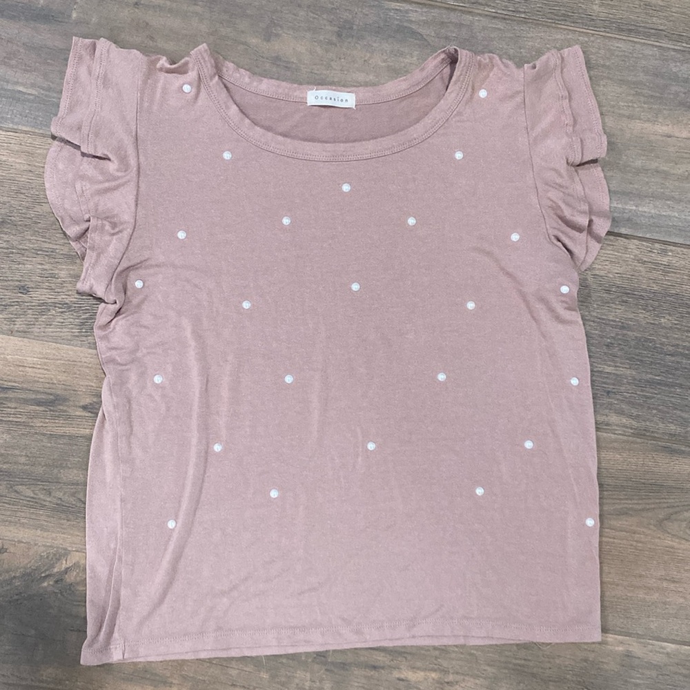 Ruffle sleep top